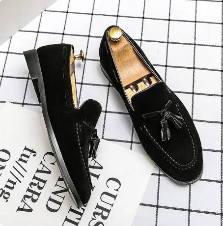 Fashion Suede Tassel Leisure Men's Shoes Summer Italy Style Soft Moccasins Men Loafers High Quality Shoes Men Flats Driving Shoe