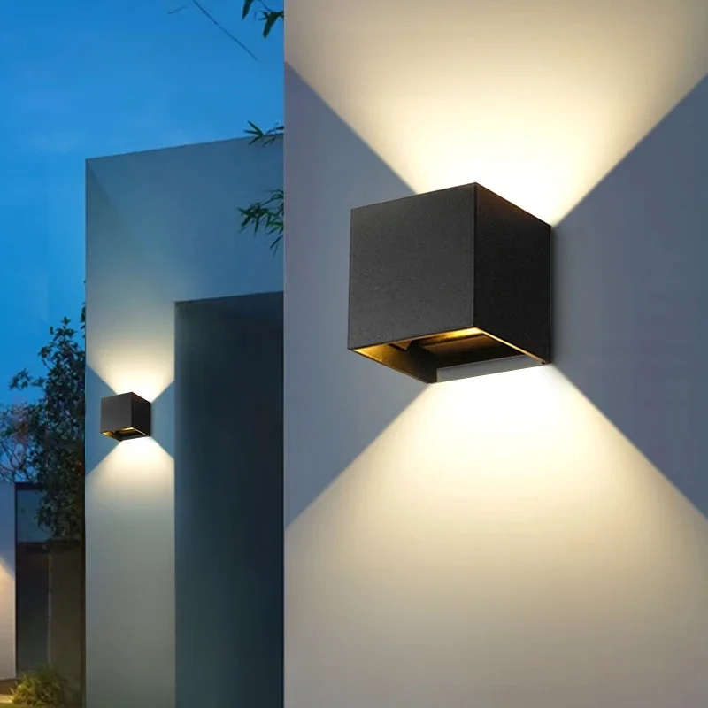 Wandlamp Waterdicht Exterieur Aluminium Tuin Straat Buiten Led Binnenplaats Lamp Glans Veranda Huishoudelijke Apparaten Gevel Lamp - afbeelding 2