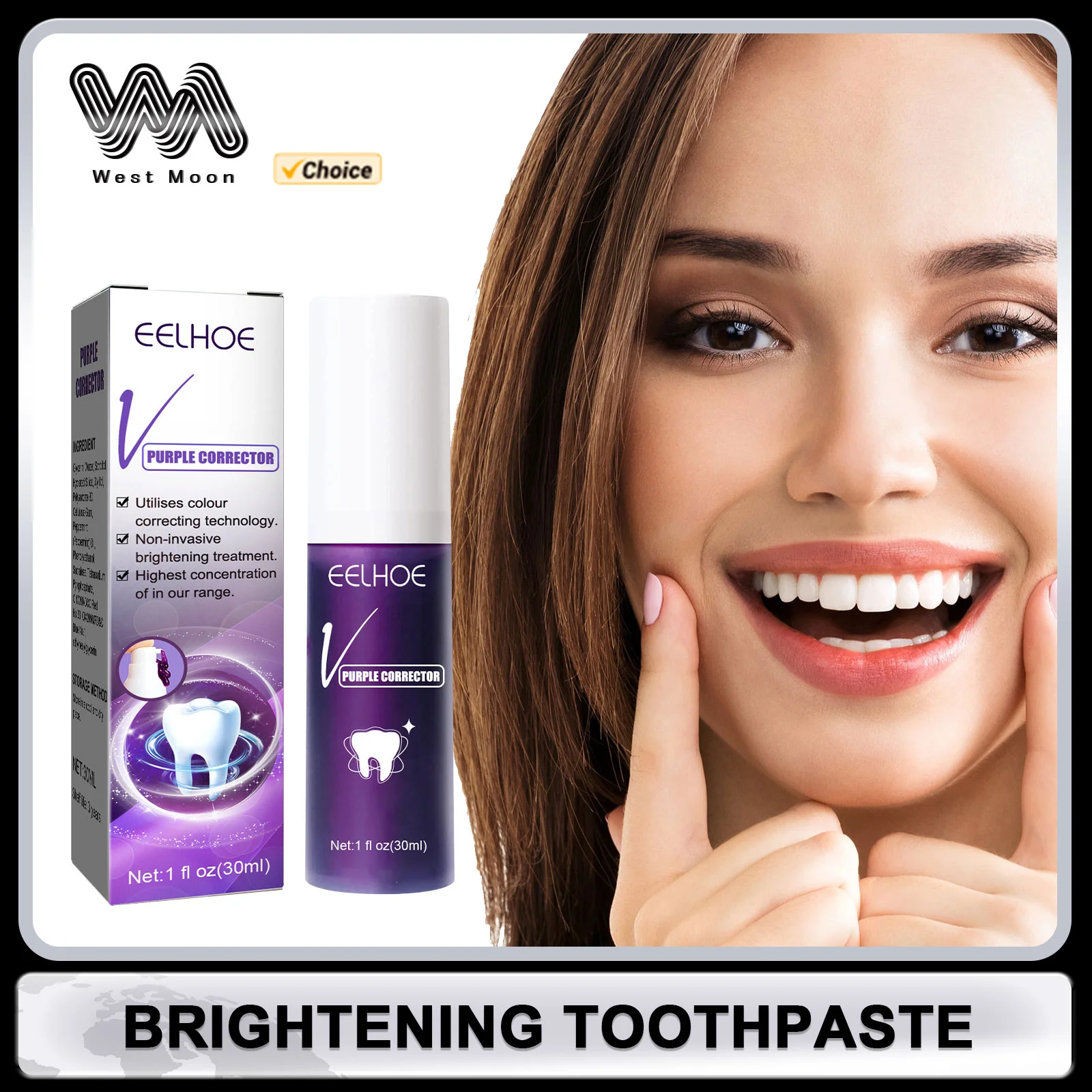 Purple Toothpaste Fresh Breath Protecting Teeth Decay Prevention Plaque Stains Removing Repairing Oral Cleaning Cream Dentifrice