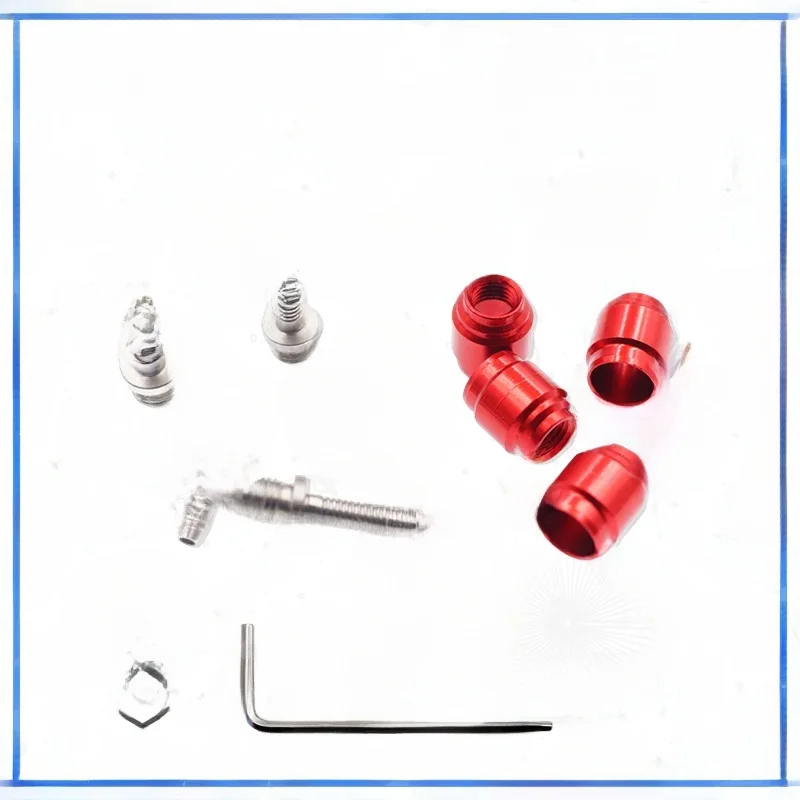 AliExpress COOMA SPORT Bicycle Hydraulic Brake Hose Needle&Olive for AVID SRAM Brake Lever Caliper, Barb & Compression Fitting, M2.0 Type Red/Sliver