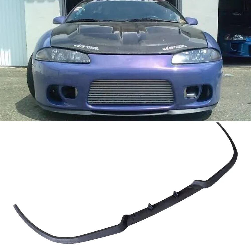 Front Bumper Lip For Mitsubishi Eclips CUPRA R Car Accessories Spoiler Flap Universal 3 Pcs Body Kit Exterior Parts Tuning