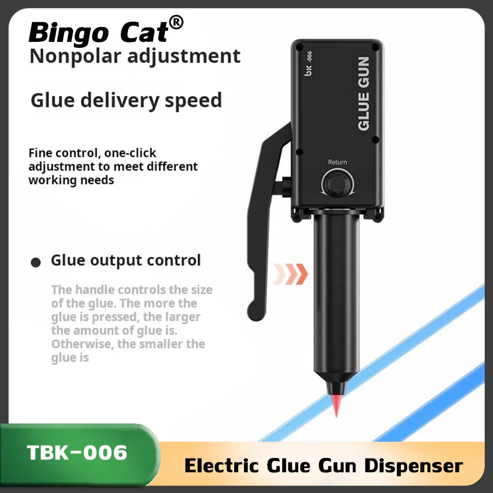 TBK-006 Electric Glue Gun Dispenser Tools With Drip-Proof Support Any Glue or Paste For Back Cover LCD Screen Frame Bonding Tool