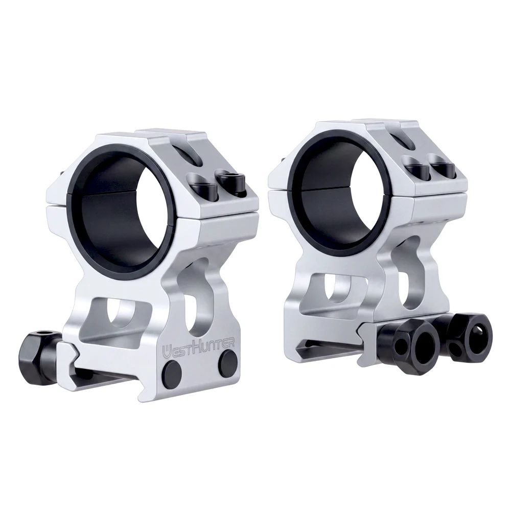 WESTHUNTER Universelle taktische Zielfernrohrhalterungen 25,4 mm/30 mm Doppelringe Vollständiger CNC-Prozess Picatinny 20 mm optische Sehenswürdigkeitenhalterungen – Detail 9