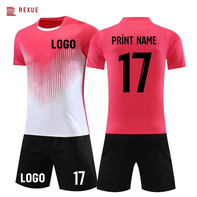 Men Football Jersey Personalized Children Boy Soccer Uniform Set 2024 2025 New Women Custom Breathable Tracksuit 3XS-3XL