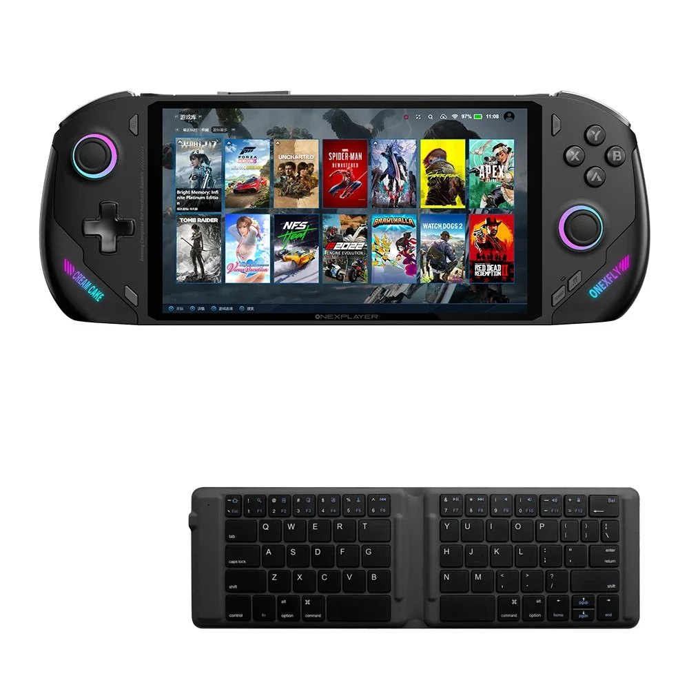 Originele Onexfly Onexplayer Mini Onexplayer Mini Pro 7 Inch Toetsenbord Bluetooth Opvouwbare Gaming Laptop Console