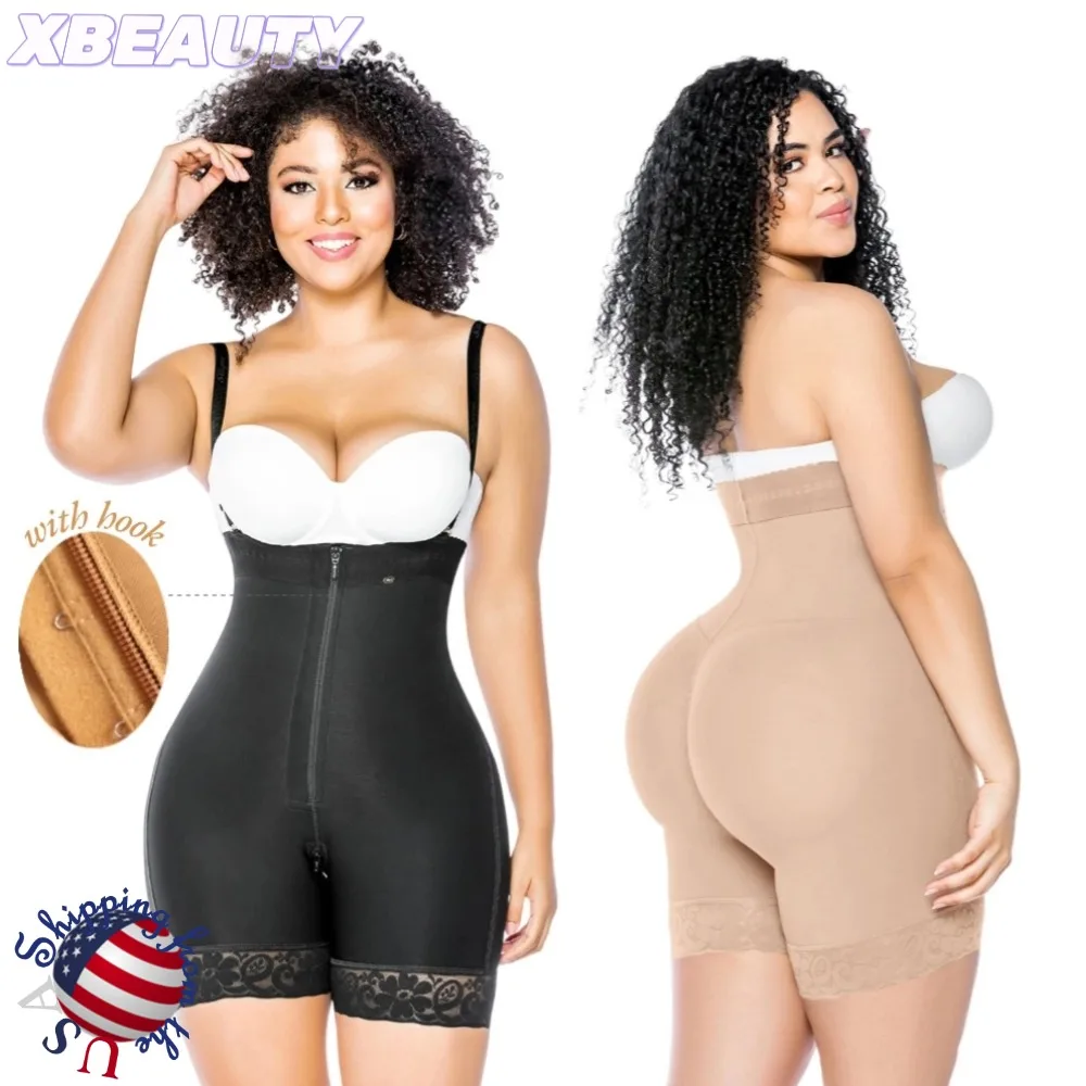

Fajas Colombianas Slimming Levanta Cola Post Partum Tummy Control Y Modeladora Girdles Body Shaper Open Bust Bodysuit