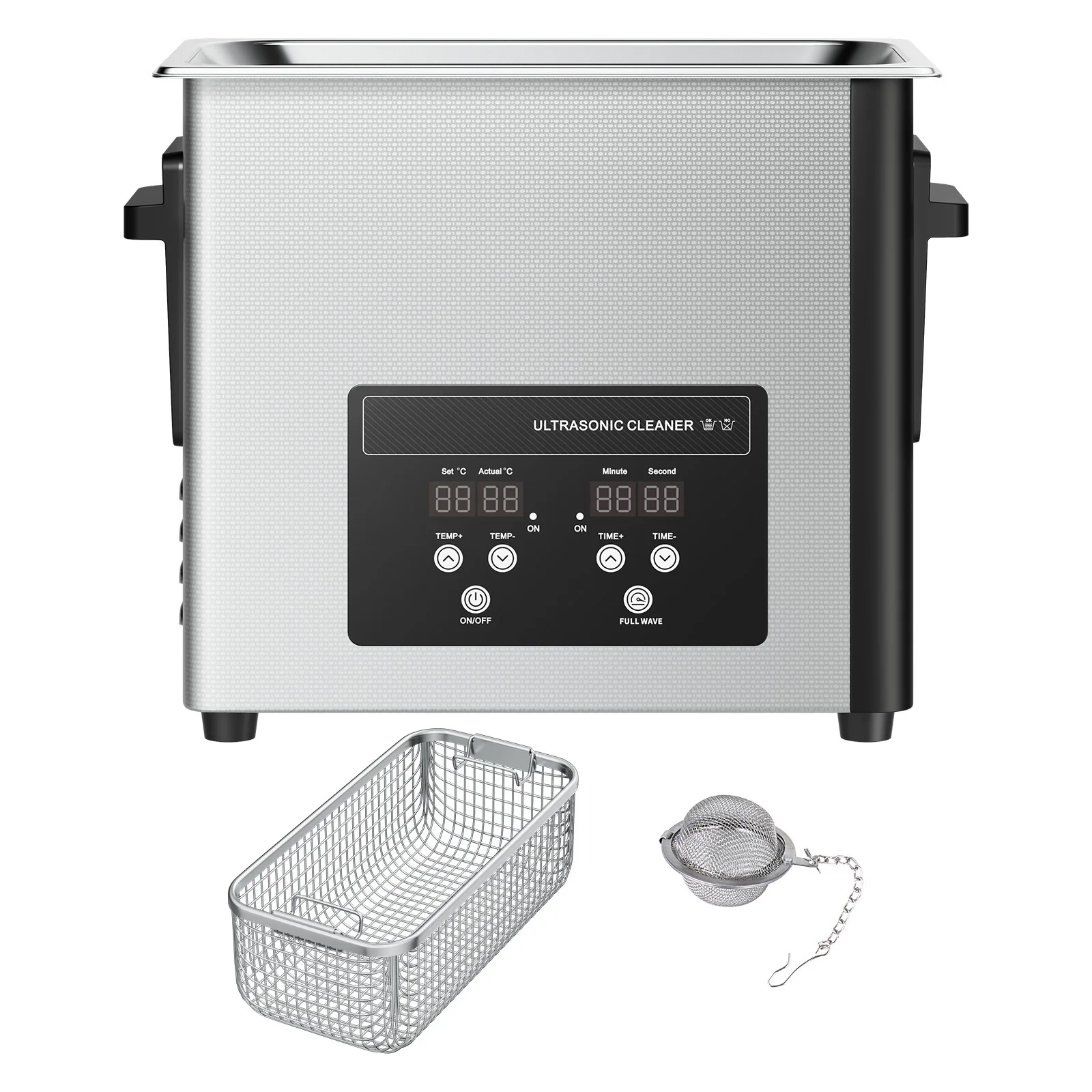 SucceBuy 6L 10L 15L 30L Pulitore a Ultrasuoni in Acciaio Inox, Macchina per Pulizia a Ultrasuoni per Orologi, Rasoi, Gioielli, Monete