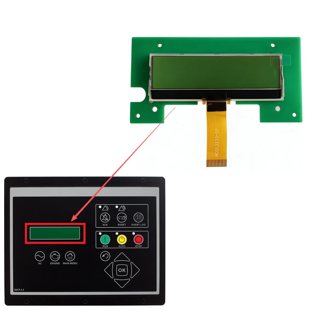 LCD Monitor Screen LCD Board Replace For CAT EMCP4.1 4.2 FG Wilson Generator Controller Panel Engine Part kit xeon