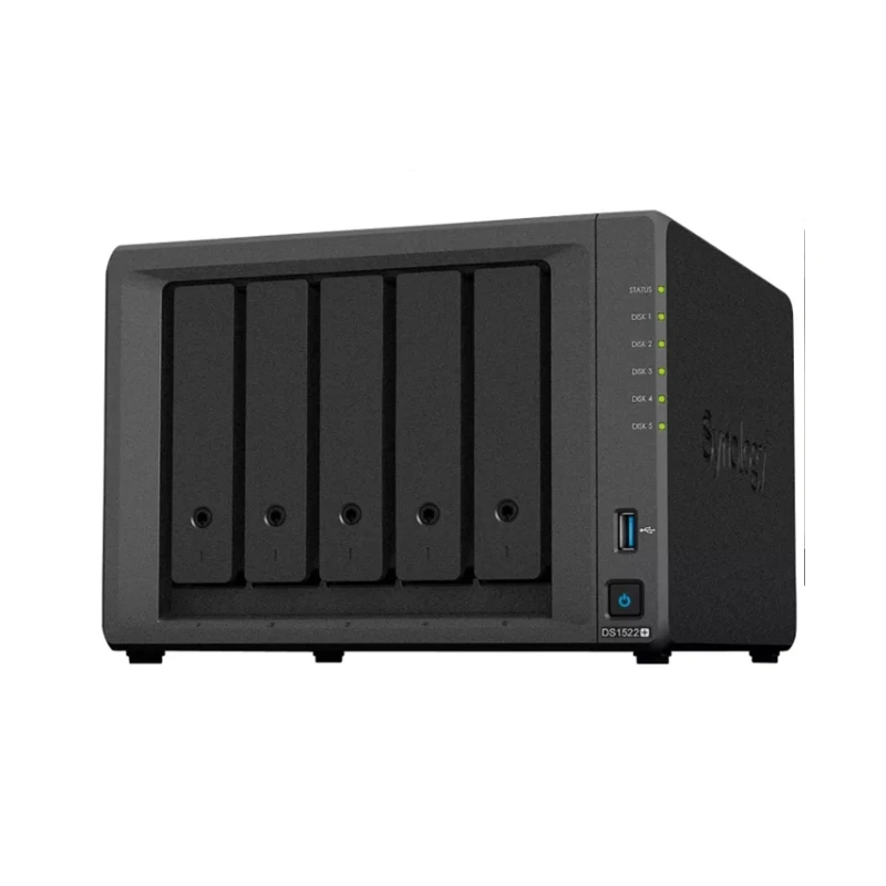 حاوية Synology DiskStation DS1522+ 8GB 5-Bay NAS أصلية 100% أصلية جديدة (بدون قرص)