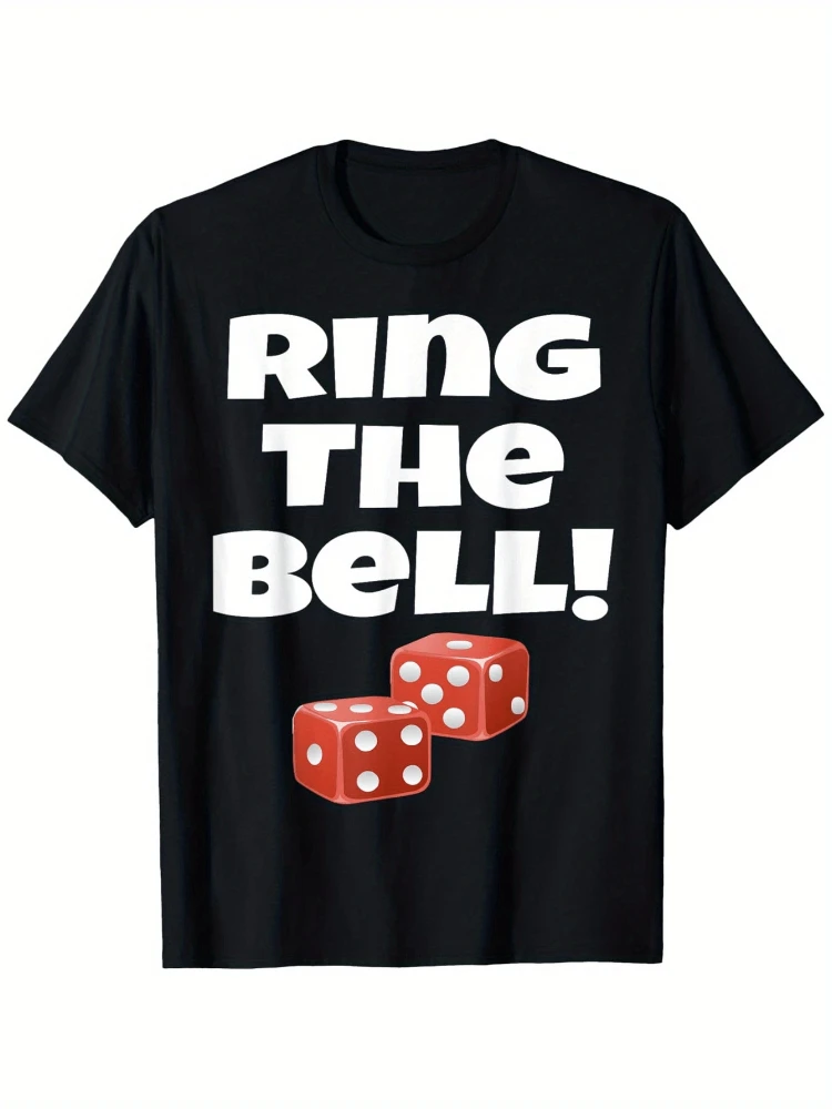 

Funny Bunco Game Ring The Bell Night Player Dice Team Match T-Shirt Top for team work Sportswear for a team Souvenir of cooperat
