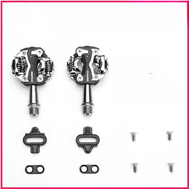 ZERAY MTB Mountainbike Selbstsichernde Pedale Radfahren Klickpedale Aluminiumlegierung SPD CR-MO Pedale MTB Pedale Fahrradpedale