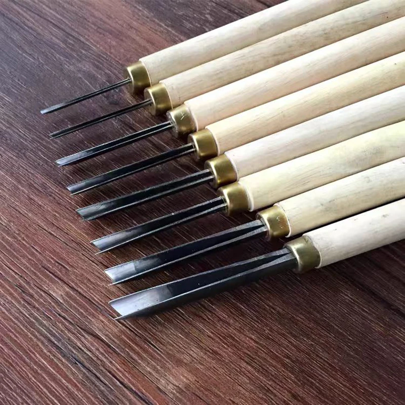 Imagem -05 - Woodworking Carving Knife V-shaped Trimming Tool Wood Chisel Triangle Knife 1.5 mm mm mm mm mm mm mm mm