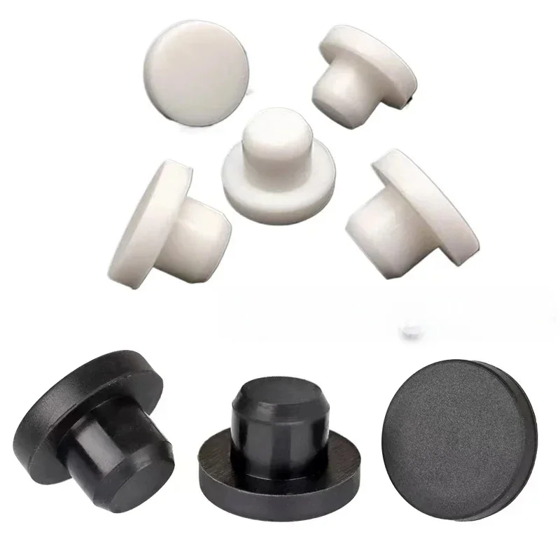 Bouchon d'étanchéité solide, bouchons de trous en caoutchouc de Silicone de 2 mm à 14 mm, bouchon d'étanchéité en forme de T, bouchon anti-poussière haute température, insère le capuchon d'extrémité