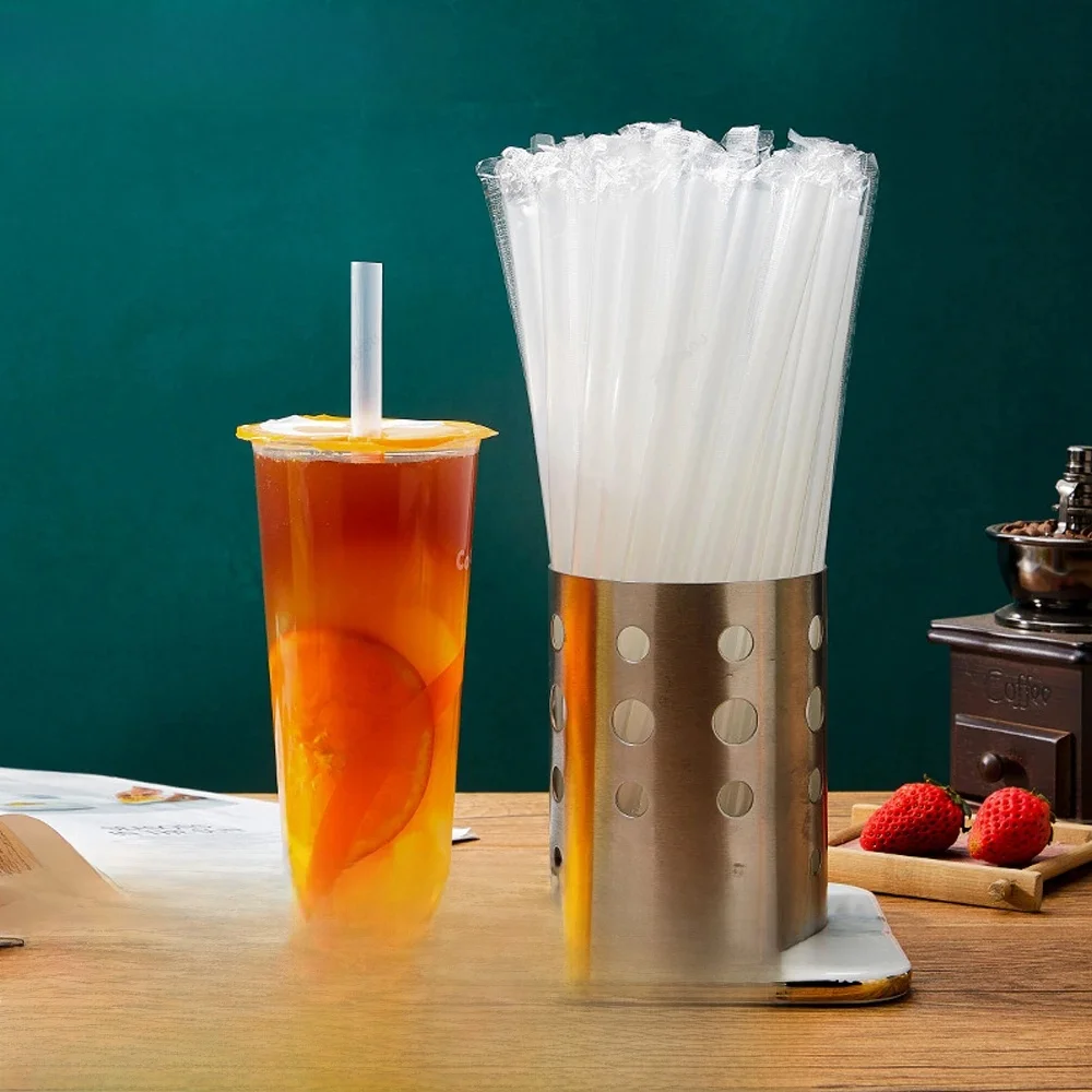 50/600 Stück weiße Jumbo-Smoothie-Strohhalme, Trinkhalme, großer Bubble-Tee, Milchshake, Milchtee-Strohhalme, Party, Hochzeit, Bar, Wohnaccessoire