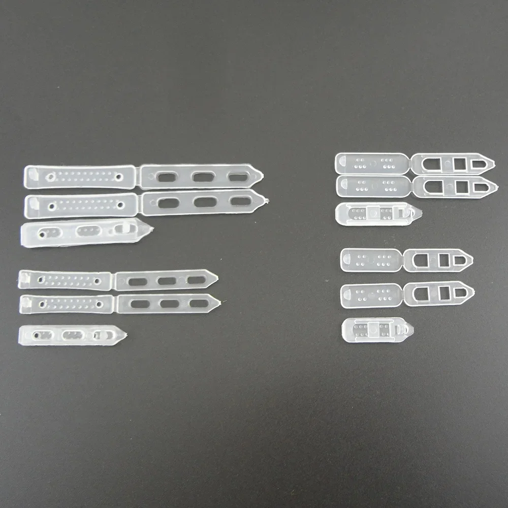 100 SZTUK 2,5 cm 2,8 cm 3,5 cm Przezroczysta zwykła plastikowa szpilka do broszek 4 cm Plastikowe agrafki do włosów Żaba Spinka do włosów DIY akcesoria do włosów — zdjęcie 2