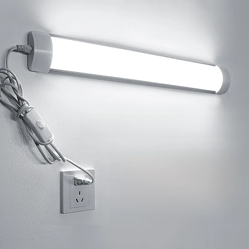 Lampka LED podszafkowa do kuchni A85-220V 10W 20W, super jasna lampa LED z przewodem 1,8 m z włącznikiem do użytku w domu, sypialni i pomieszczeniach wewnętrznych. — 2