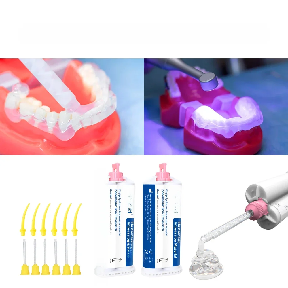 Przezroczysty silikonowy materiał do przezroczystego ciała z przezroczystym elastomerowym przezroczystym elastomerem dla dentysty — zdjęcie 2