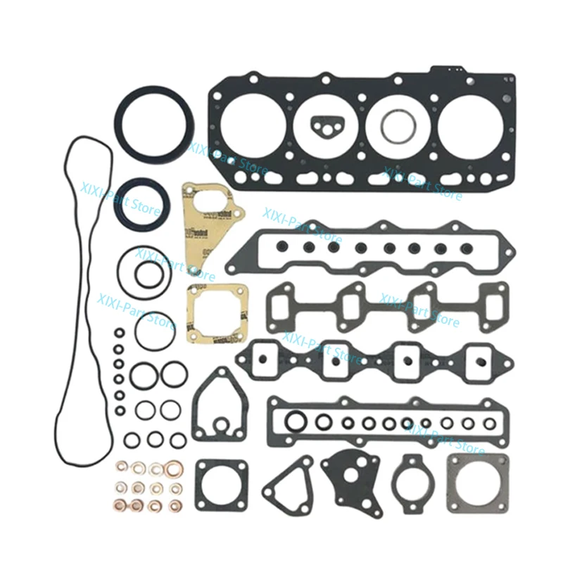4TNE84 Full Gasket Kit Set For Yanmar 16V Engine Piston Ring 84*2+2+4mm Cylinder Head Gasket Overhaul Rebuild Kit