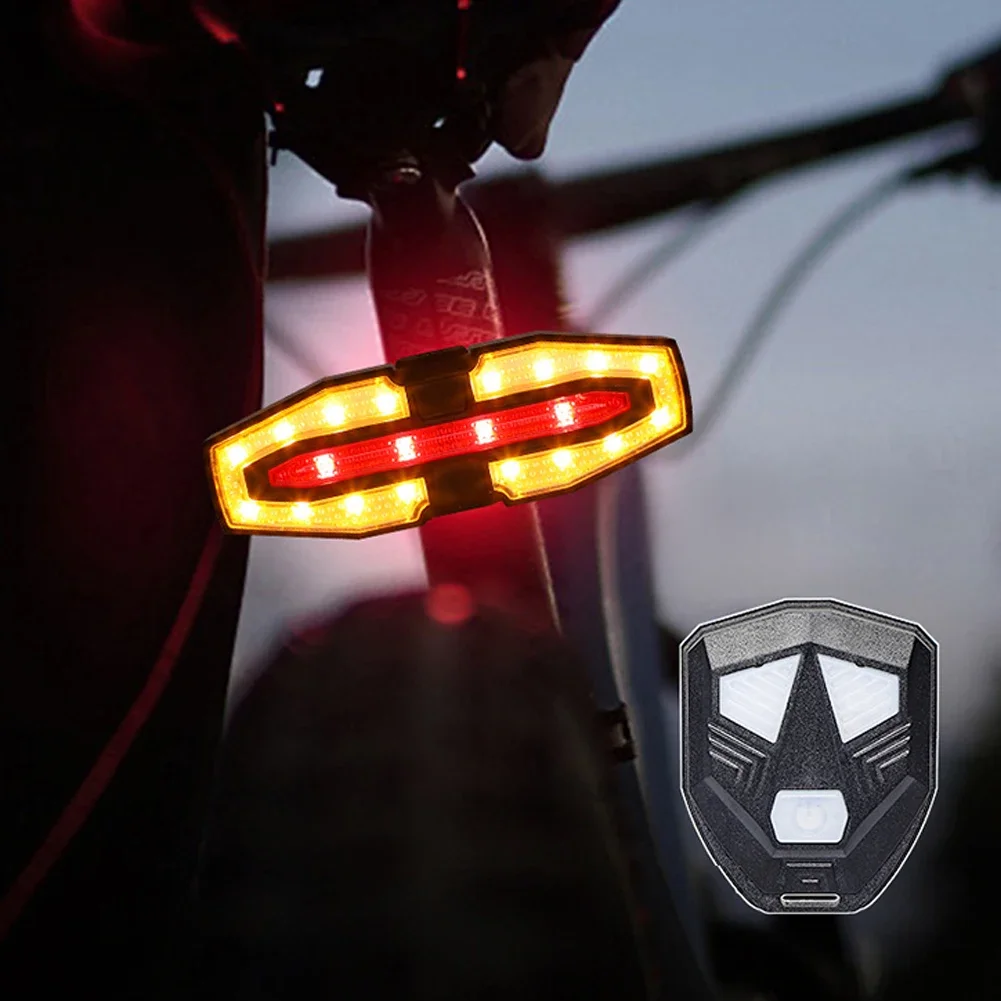 AliExpress NONE Bike Tail Light with Turn Signals Wireless Remote Control Led Bicycle Rear Light USB Rechargeable Safety Warning Cycling Light