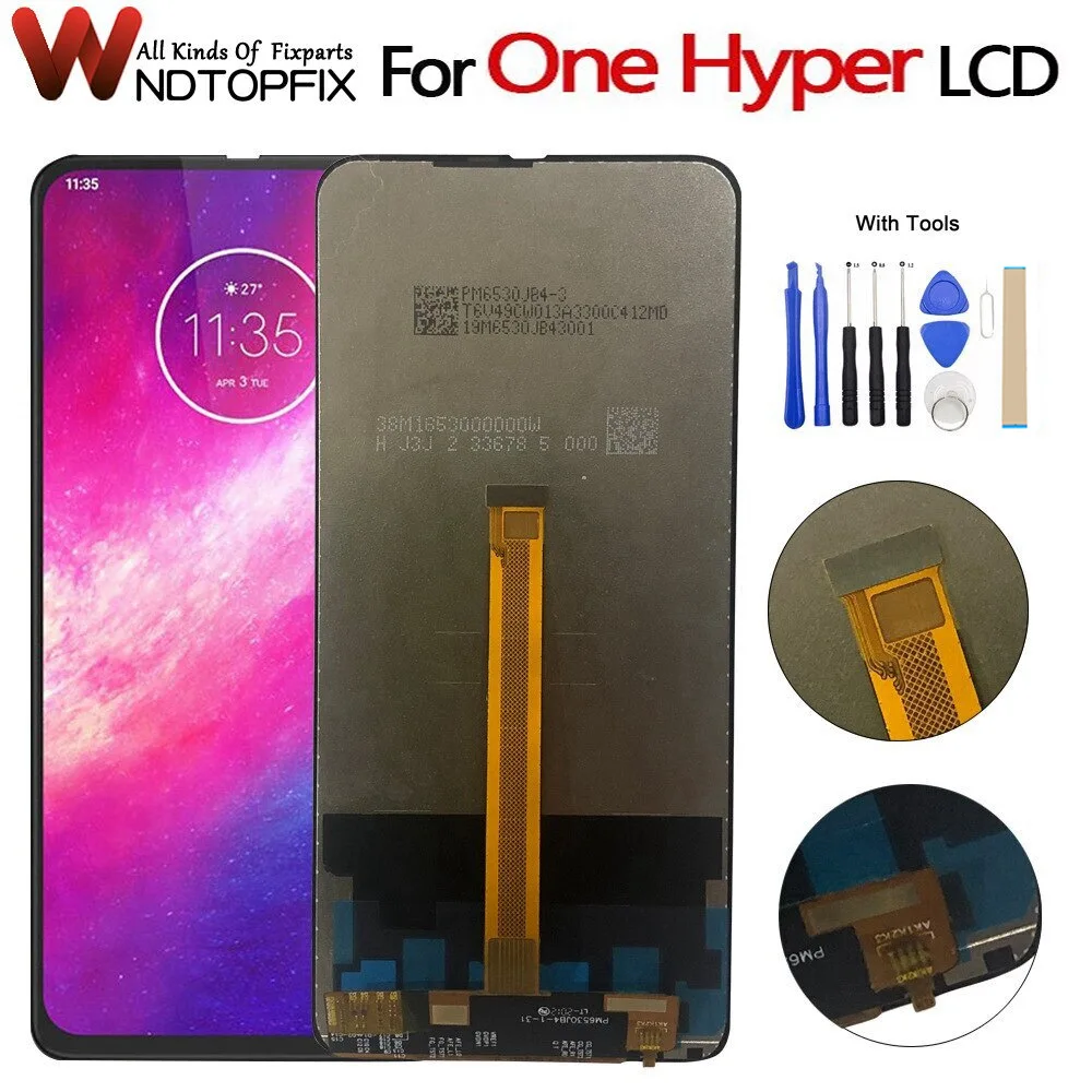 

6.5" For Motorola Moto One Hyper LCD Display Touch Screen Digitizer Assembly Replacement For Moto OneHyper XT2027 Lcd Screen