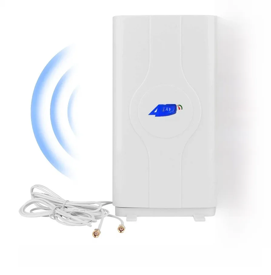 NOWA antena 4G LTE o wysokim wzmocnieniu 2 m/5 m kabel podwójna antena sieciowa Mimo dalekiego zasięgu do routera WiFi/mobile Broadband/wzmacniacz Hotspot — zdjęcie produktu 7