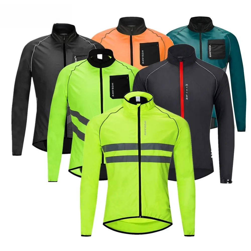 AliExpress WOSAWE Ultralight Men's Cycling Windbreaker Reflective Jacket Windproof Bike Jacket Water Resistant MTB Road Bicycle Long Jersey