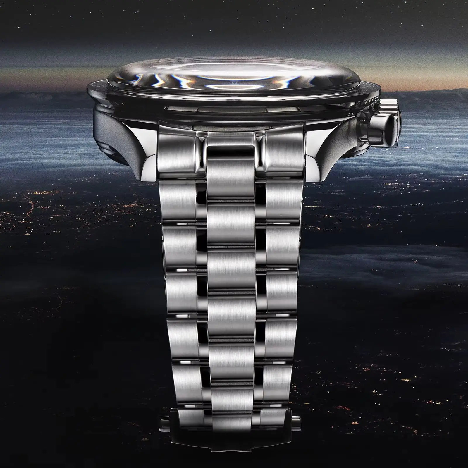 montre quartz retro luxe – vue détaillée