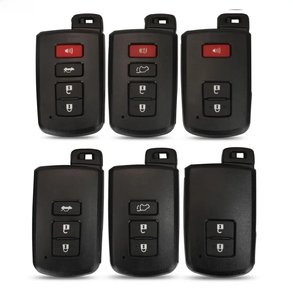 Jingyuqin zdalny 3/4 przycisk etui na kluczyk samochodowy Shell dla Toyota Camry Corolla Avalon Rav4 Land Cruiser inteligentny klucz — zdjęcie 2