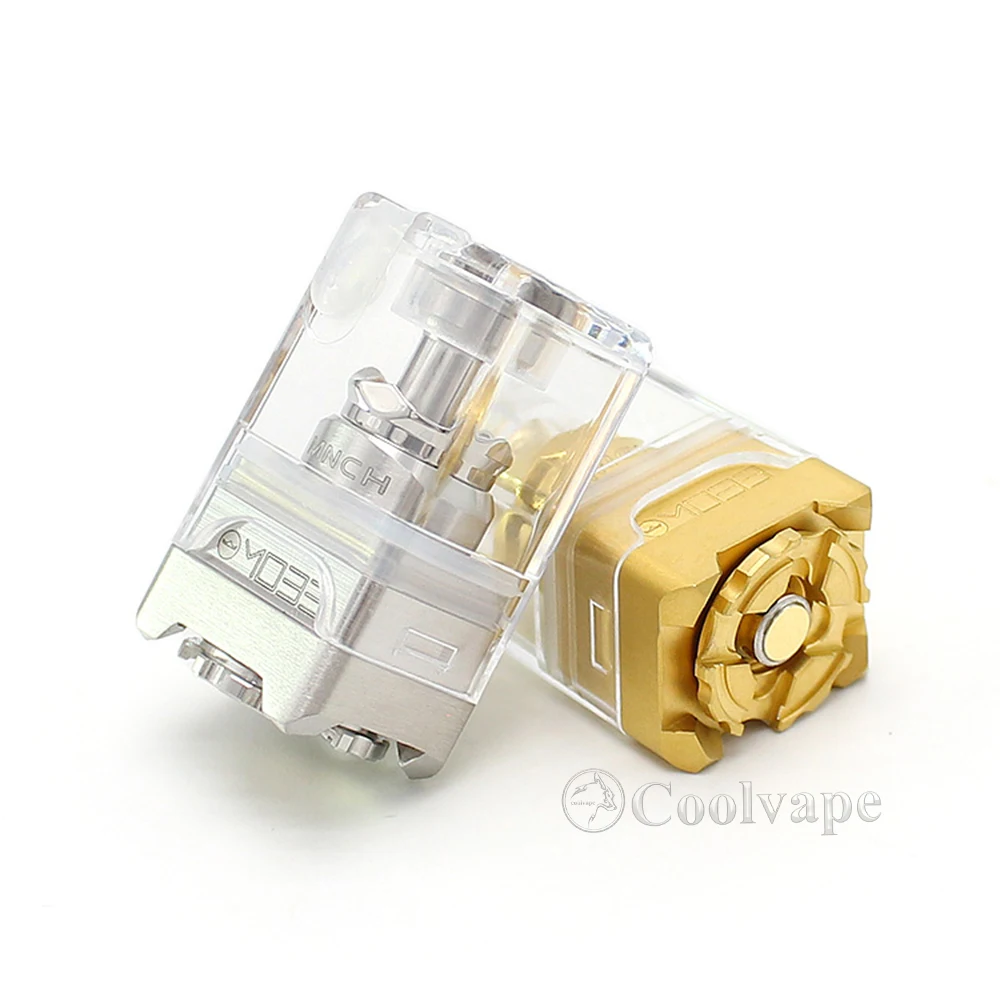 

DotMobb Dot Mobb Style RBA Tank for dotMod dotAIO V1 Pod 316SS PCTG3 .2ml 1.5mm / 3.0mm Air Pin vs DotMission Style RBA