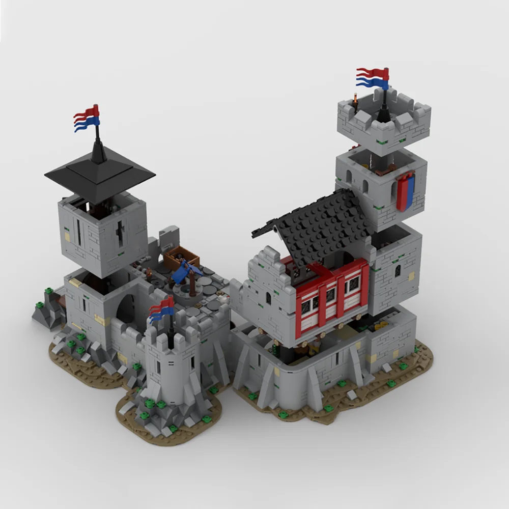 Bloques de construcción MOC para niños, juguete de ladrillos para armar castillo Medieval europeo, ideal para regalo de cumpleaños, ideas creativas, código 2494, piezas