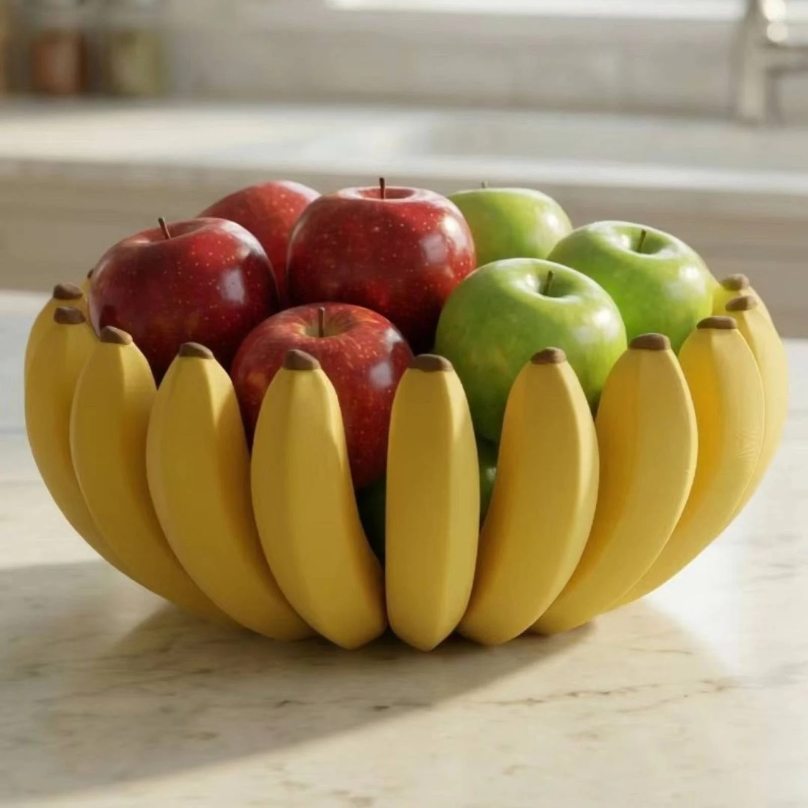 Creative Banana Shaped Fruit Plate Simulated Fruit Basket Household Living Room Candy Storage Tray Decorative Ornament for Home