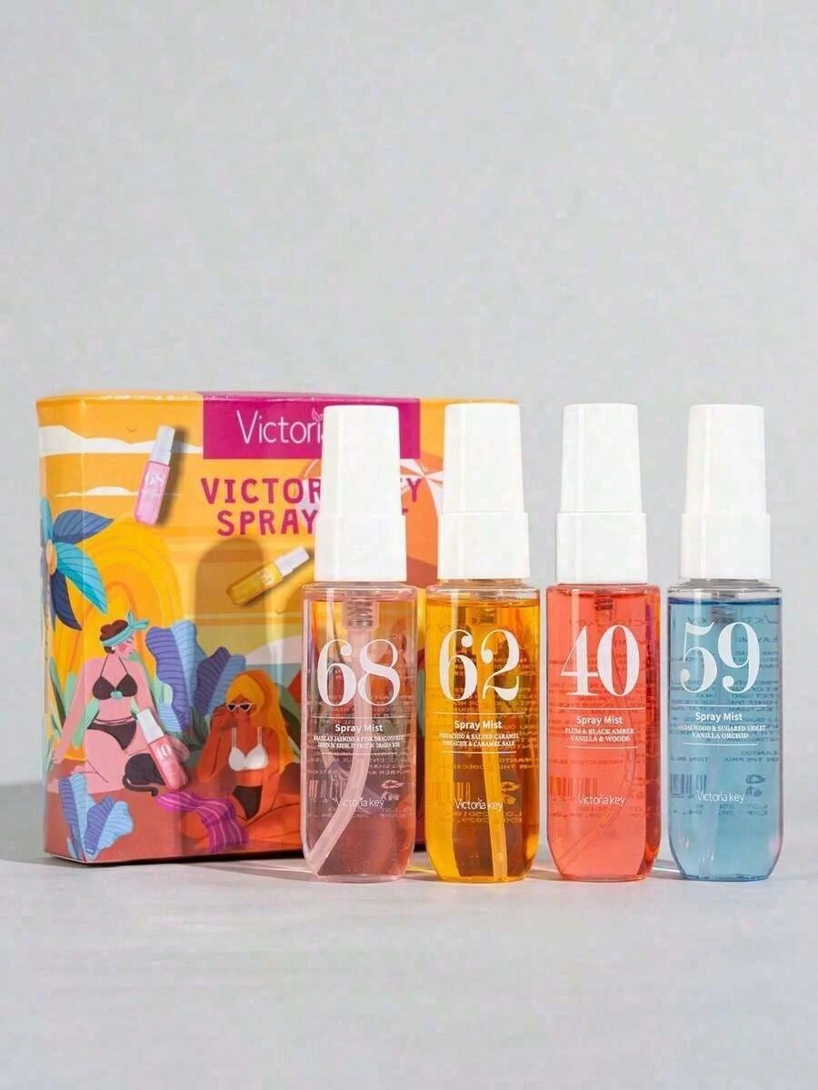 

Набор из 4-х ароматических спреев — свежие ароматы, элегантные оттенки, стойкий аромат