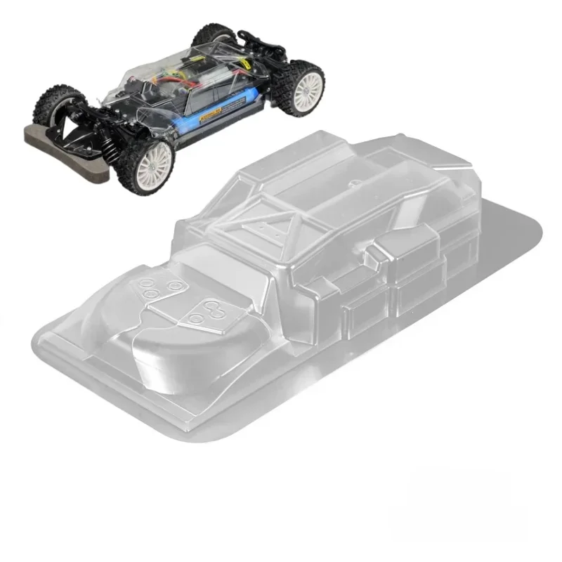 1/10 RC PC poliwęglanowa pokrywa podwozia osłona przeciwpyłowa ciała chroń ESC wał napędowy silnika pasuje do TAMIYA TT02 — zdjęcie 2