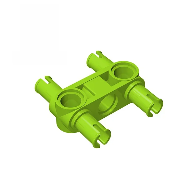 Gobricks – pièces MOC 48989, 10 pièces, connecteur à broche de haute technologie, moyeu perpendiculaire 3L avec 4 broches, bloc de construction en brique Compatible, jouet