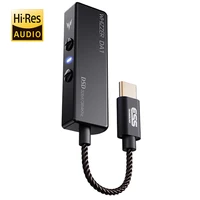 Whizzer DA1-AMPLIFICADOR portátil DAC USB C, Mini Dongle USB C con micrófono, Control de volumen para auriculares, teléfonos inteligentes, auriculares