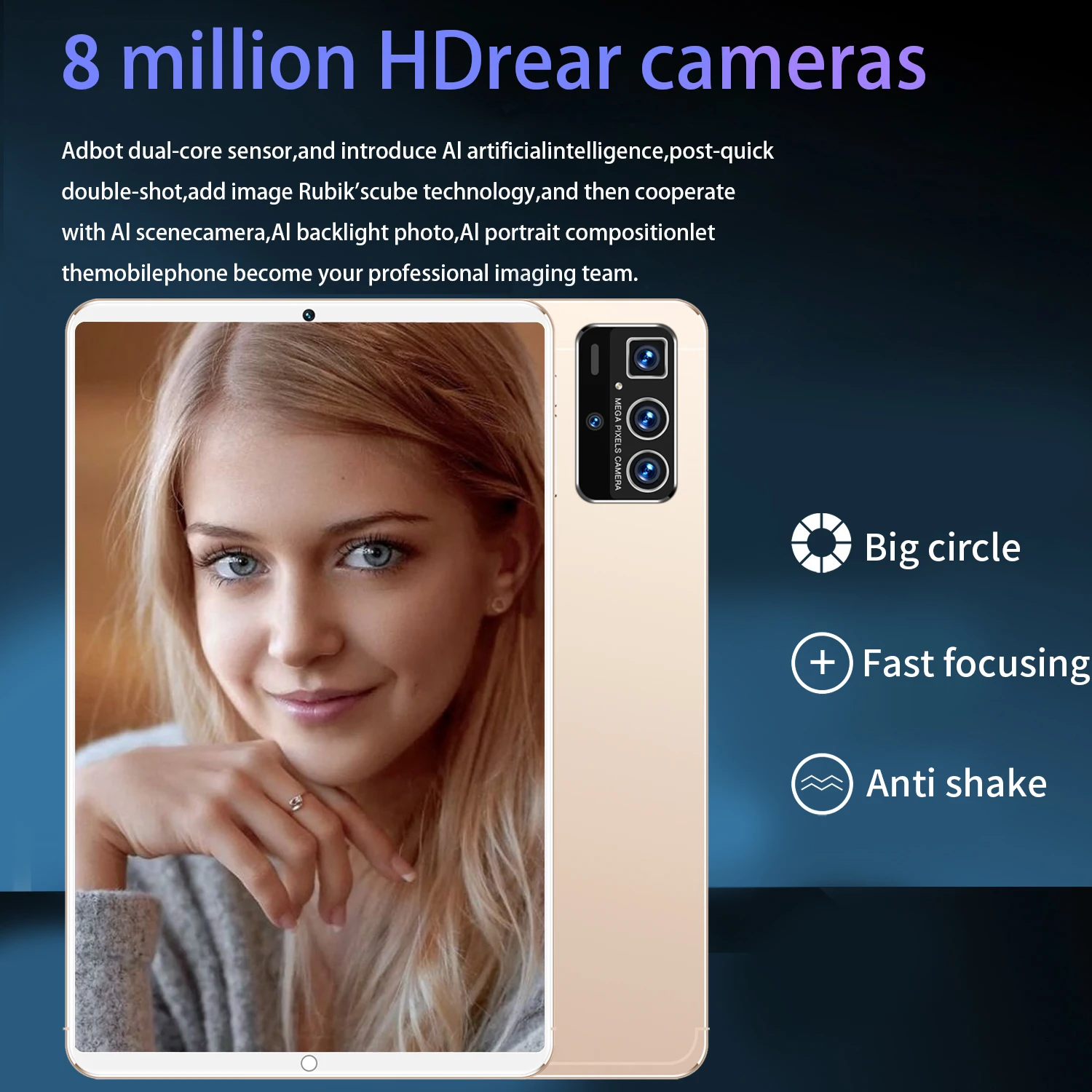 2024 neue globale Version Tablet Android 6 10,36 Zoll Tablets 2GB RAM 32GB ROM 3500mAh Netzwerk WiFi 8 Core