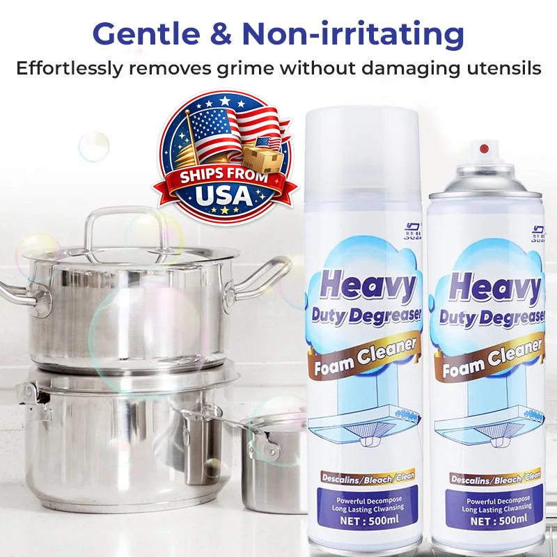 

Powerful Kitchen Degreaser Cleaner Spray 500ML For Range Hood Oven Grill Appliance Heavy Oil Cleaning Daily Use