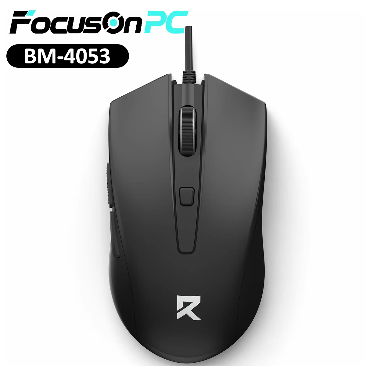 FocusOnPC Wired Gaming Mouse 6 Buttons 800-2400 Adjustable DPI Ergonomic Optical USB Computer Mouse For Laptop Desktop Office