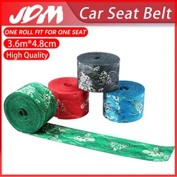 3.6M Universal 48MM Car Seat Safety Belt Webbing Strengthen Protection Belts Modified Harness Strap Auto Interior Accessories