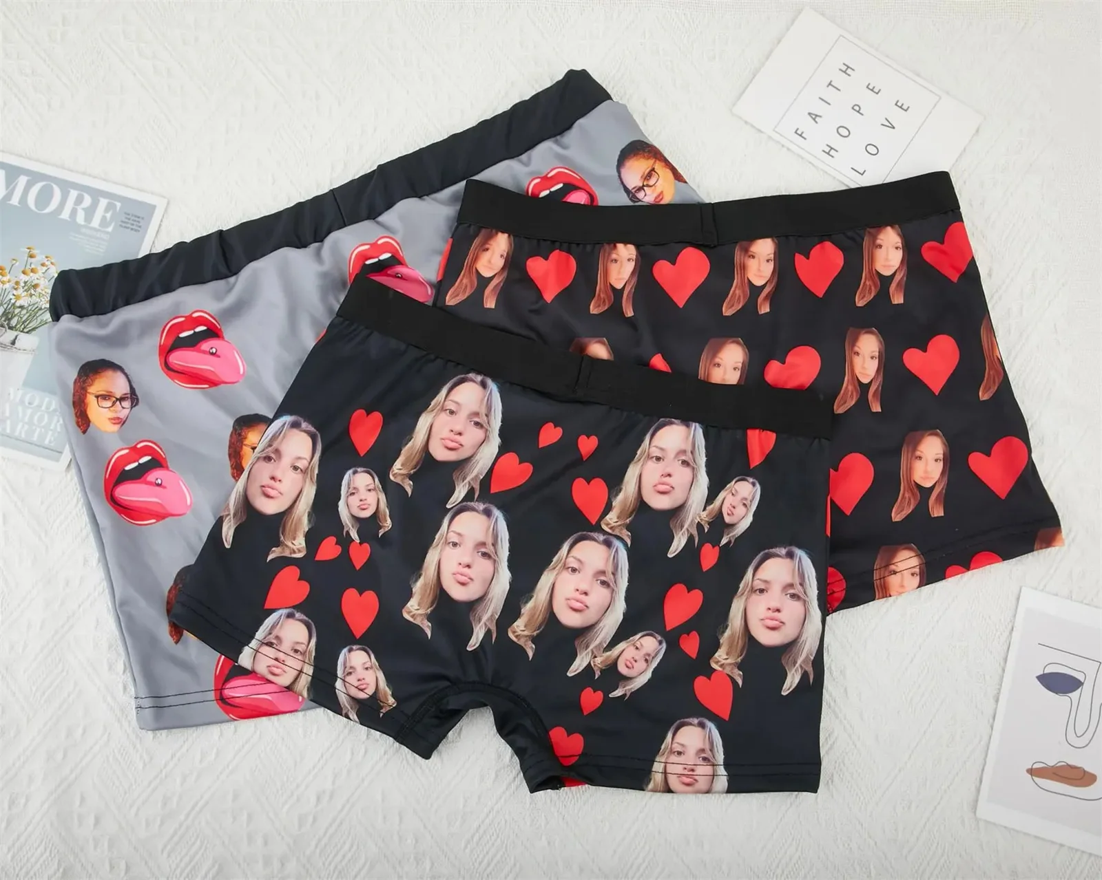Personalized Boxers for Husband,Personalized Boxers,Custom Face Underwear,Funny Underwear With Face,Anniversary Gift,Boyfriend B