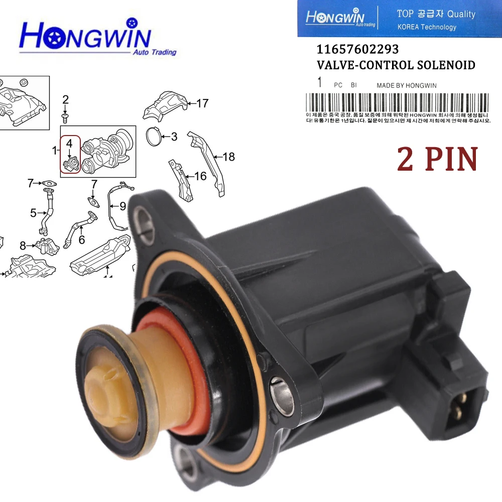 

For BMW X1 X3 X5 F20 F80 F35 F30 3.0L 4.4L 06- Turbocharger Solenoid Turbo Valve 11657602293 756103-0008 T5 11657590581 7601058