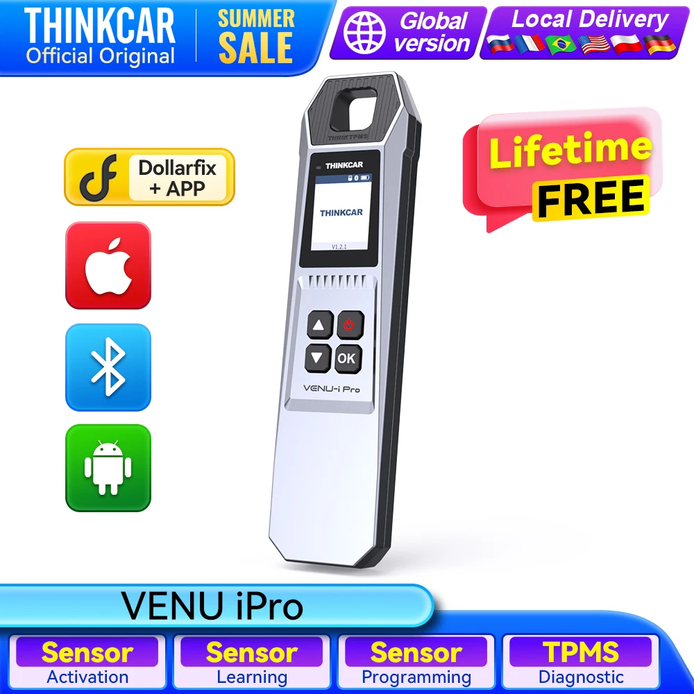 THINKCAR VENU iPro Car Tire Pressure Sensor Activate Learning Programming TPMS Diagnostic Tool via THINKDIAG APP THINKSCAN 689BT