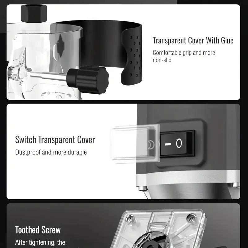 6 سرعات 800 واط آلة التشذيب الكهربائية 33000 دورة في الدقيقة النجارة طحن النقش اليد الخشب حافة راوتر المتقلب المنزل لتقوم بها بنفسك أدوات كهربائية