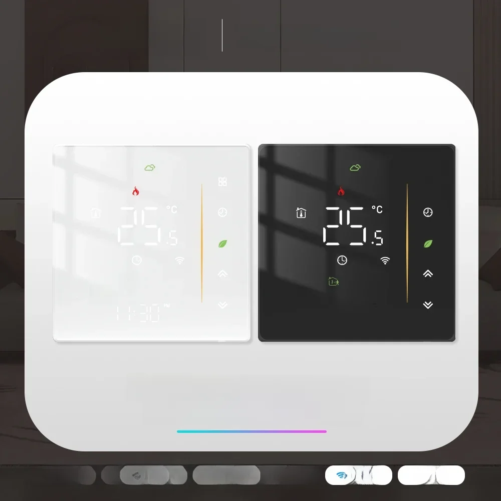 Termostat WiFi Bezprzewodowy regulator temperatury w pomieszczeniu wody/elektrycznego ogrzewania podłogowego Kocioł gazowy Wilgotność Tuya Praca z Alexą — 2