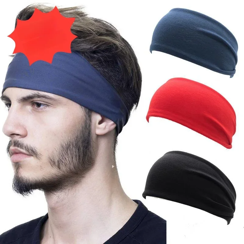 Bandeau de sport pour hommes, absorbant la sueur et Anti-transpiration, pour course à pied, Fitness, cerceau de Yoga
