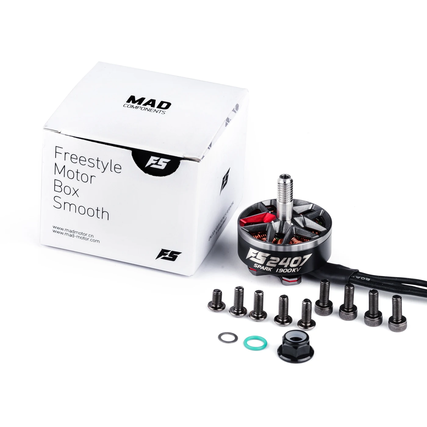 MAD Spark FS 2407 Brushless Motor 1900KV 2600KV for FPV Freestyle Quadcopter Drone
