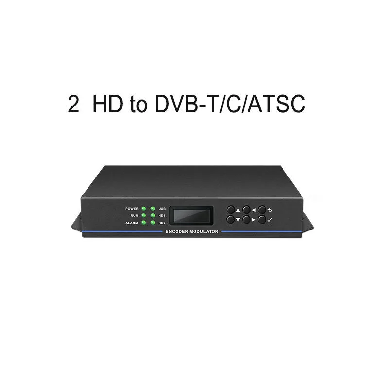 Portable H264 multi-channel HD encoding, multiplexing and modulation all-in-one Encoder DVBT DVBC ASTC RF Modulator