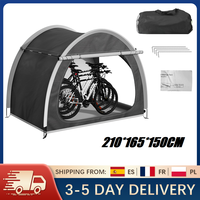 Bicycle Tent Outdoor Storage for 4 Bikes Waterproof 210D Oxford Cloth Mountain Bike Road Bike Tent Grocery Cover for Camping