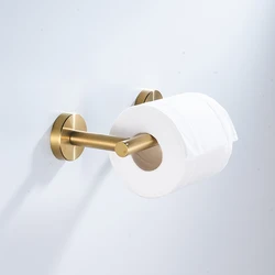 Tissue Roll Holder Wall Mounted Funny Toilet Paper Holder Spare Organizer Bathroom Roll Holder Kitchen Toilet Paper Holder Gold