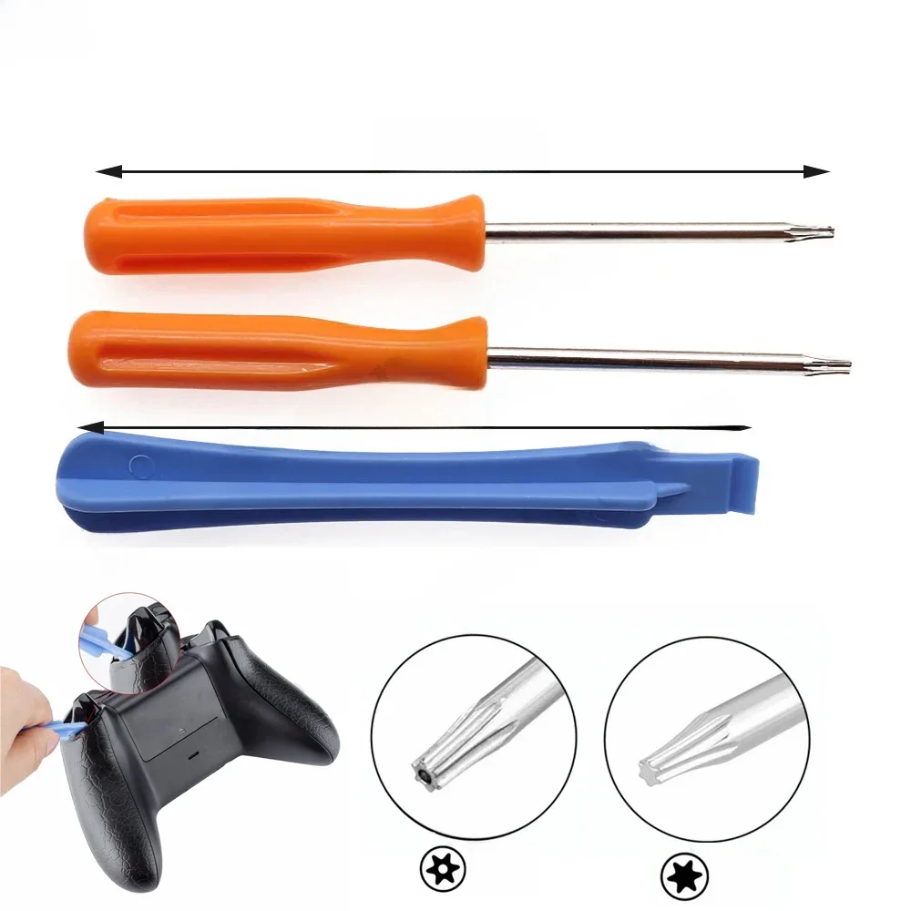 Kit d'outils d'ouverture et de démontage de tournevis avec vis, pièces de réparation, manette de jeu Elite, XBOX ONE S Slim Ones, T8, T6